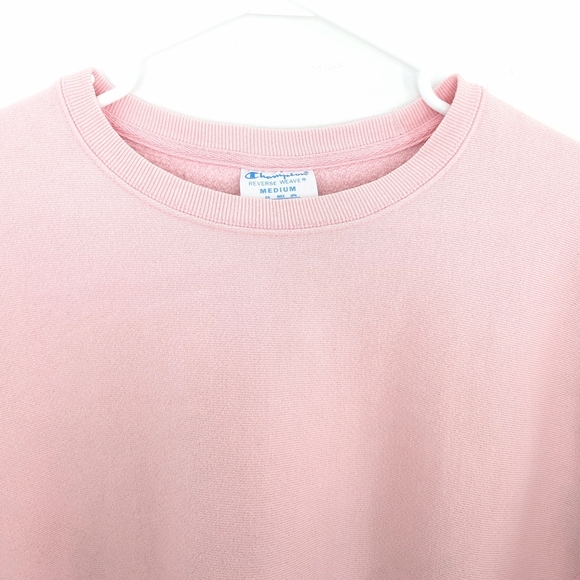 Champion Women's Thick Pink Sweatshirt In Size M - Picture 3 of 8